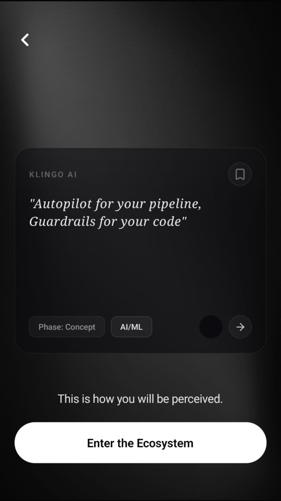 Project card preview in concept phase