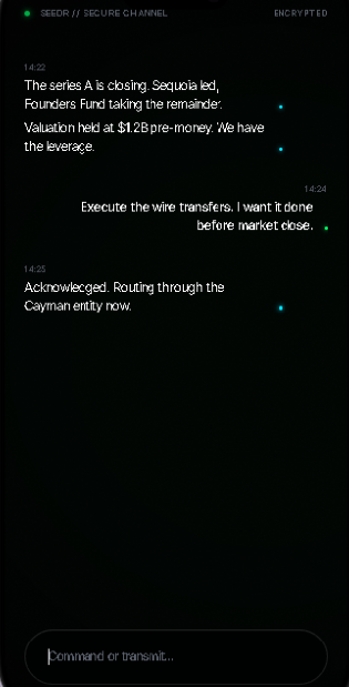 Encrypted secure channel conversation